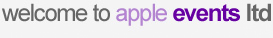 welcome to Apple Events